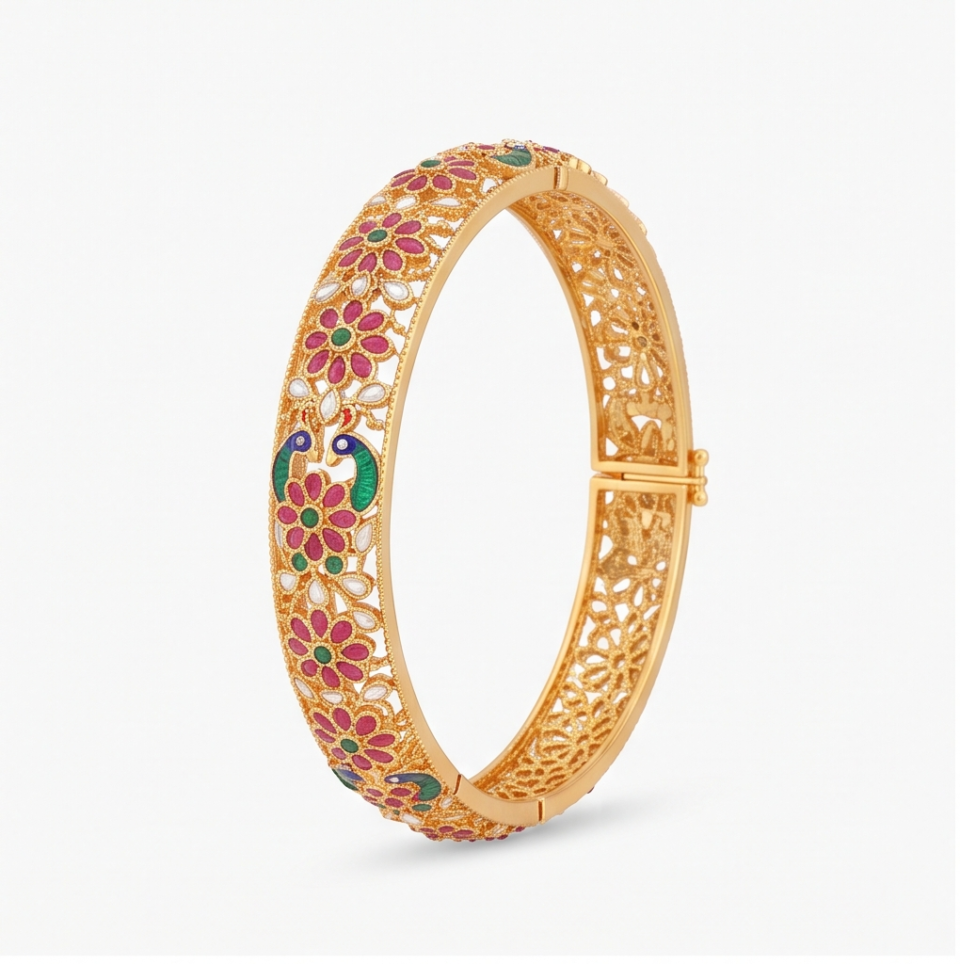 Kemp Stone Bridal Bangle Set