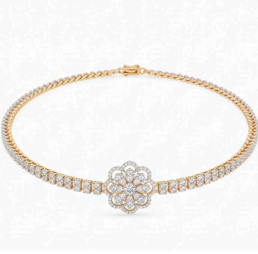 American Diamond Anklet