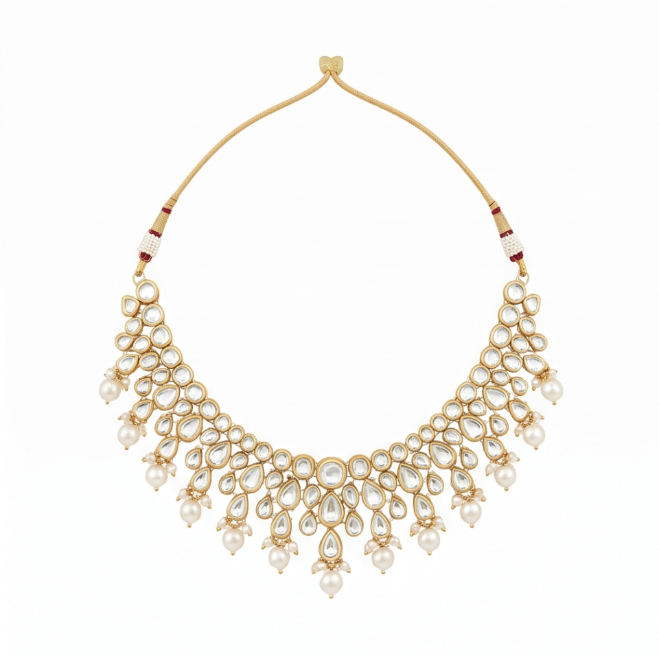 Jadau Kundan Necklace Set